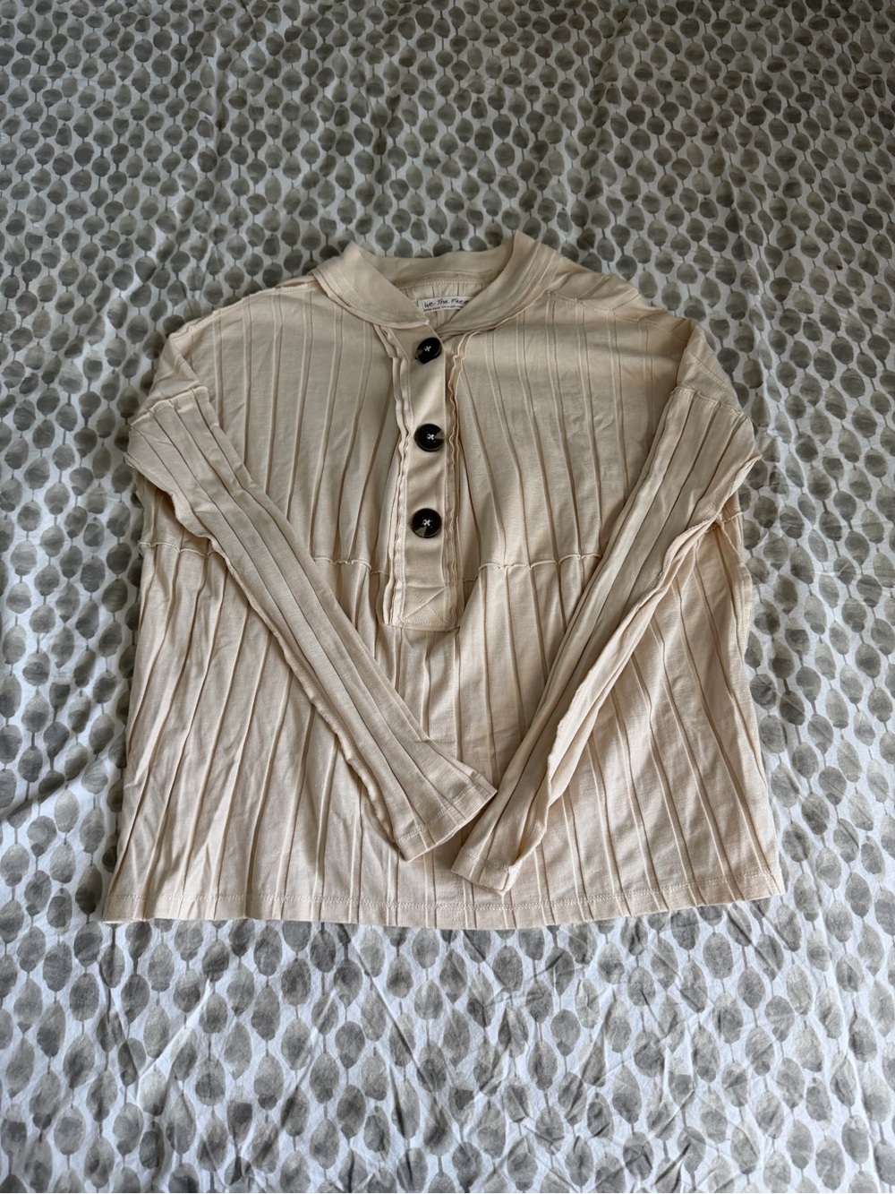 We The Free Cream Ribbed Top - Cream